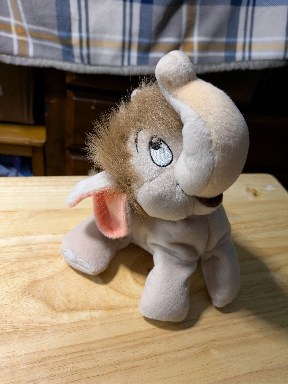 Vintage Disney Store Jungle Book Hathi Jr. Baby Elephant Bean Bag Plush